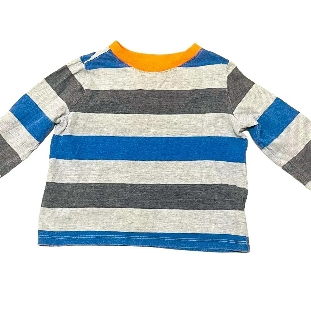 Old Navy casual play pull-on shirt top striped long sleeve cotton Boys 2T